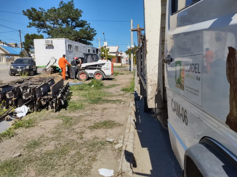 Se instaló el obrador de la empresa que ejecutará la obra de calle Libertad