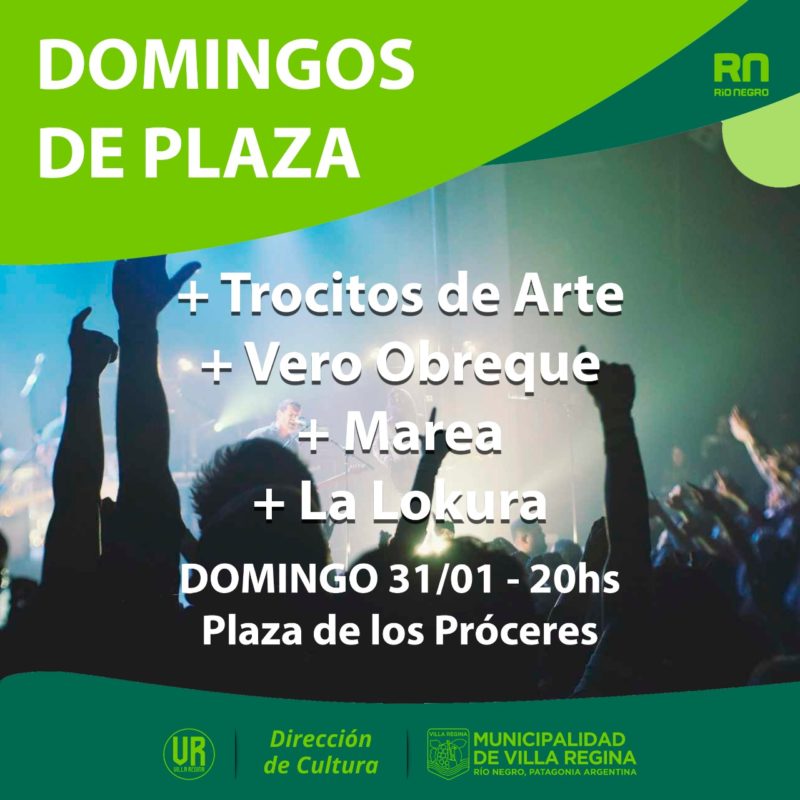 Música, arte y solidaridad en este domingo de plaza