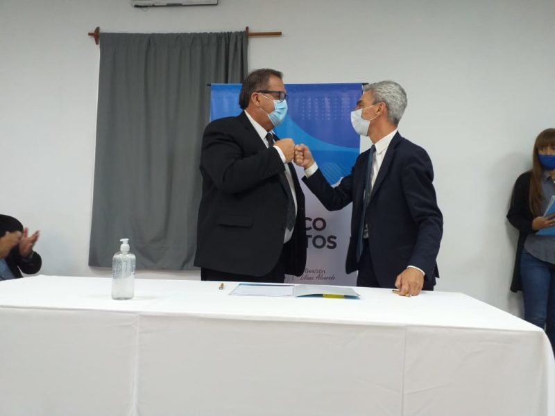 Orazi firmó el convenio para la remodelación integral de la terminal de ómnibus