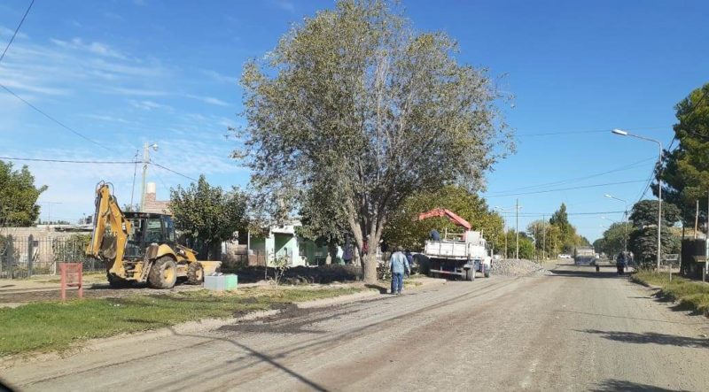 Reparación del desagüe de Villa Antártida