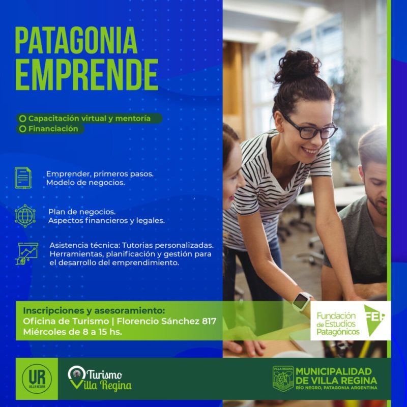 Asesoramiento e inscripciones para ‘Patagonia emprende’