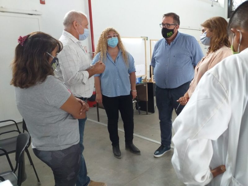 COVID-19: Orazi y Zgaib visitaron el vacunatorio