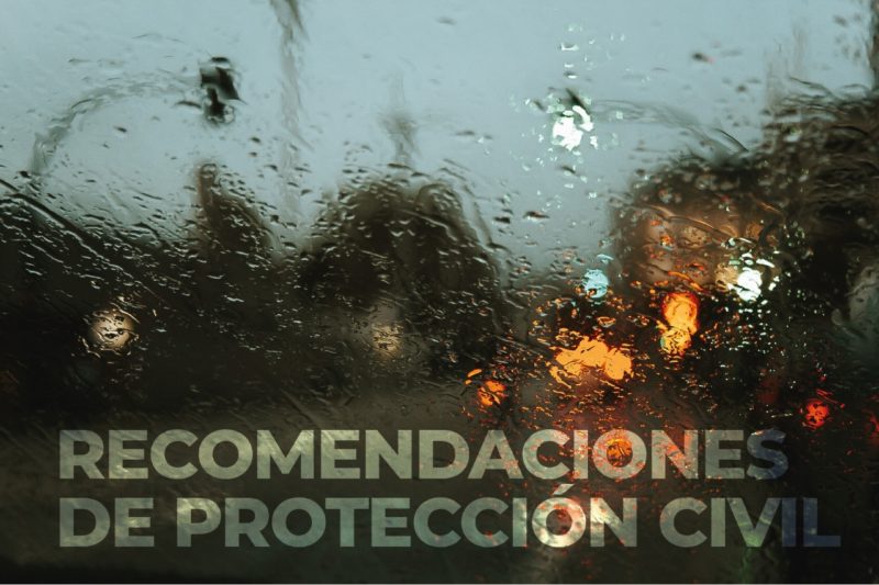 Recomendaciones de Protección Civil ante lluvias intensas