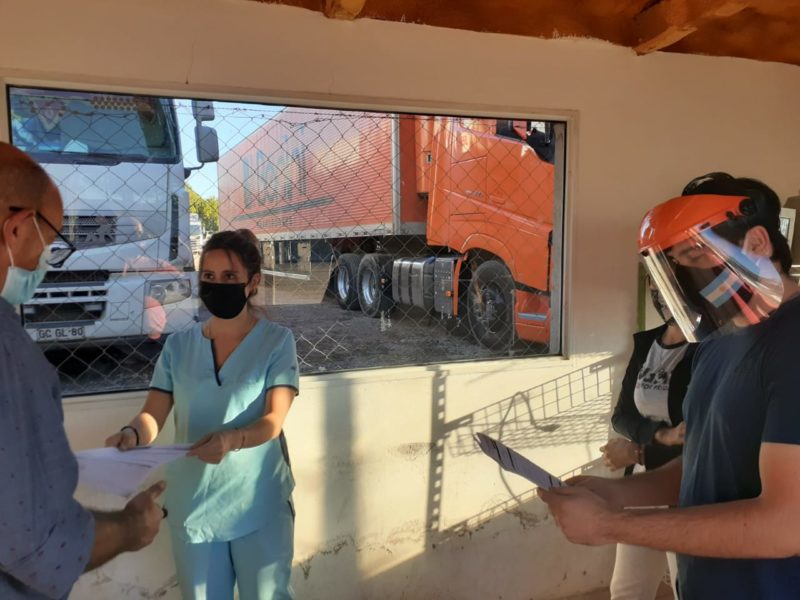 COVID 19: se realizan test de PCR a transportistas en el Complejo Aduanero