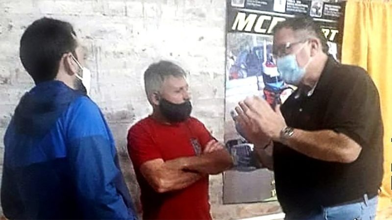 Orazi visitó el Motoclub Reginense