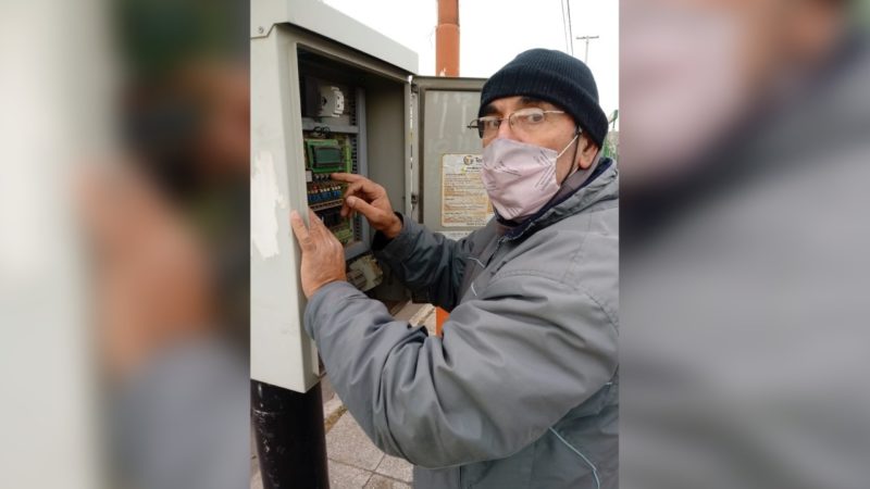 Agradecimiento a Luis Santos por su donación de equipos para semáforos
