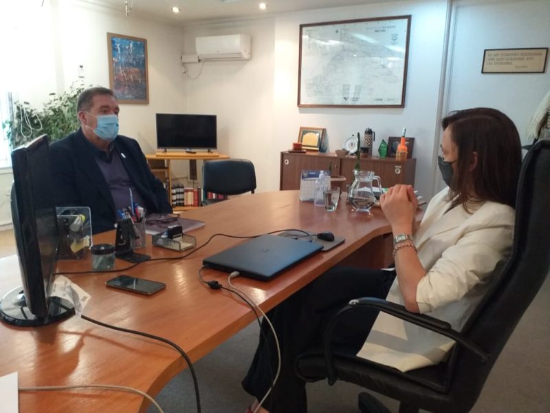 Orazi avanzó en las gestiones para relocalizar la Comisaría de la Familia e incorporar cámaras de monitoreo