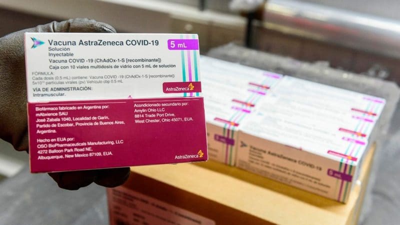 Llegan 14.800 dosis de AstraZenca a la provincia