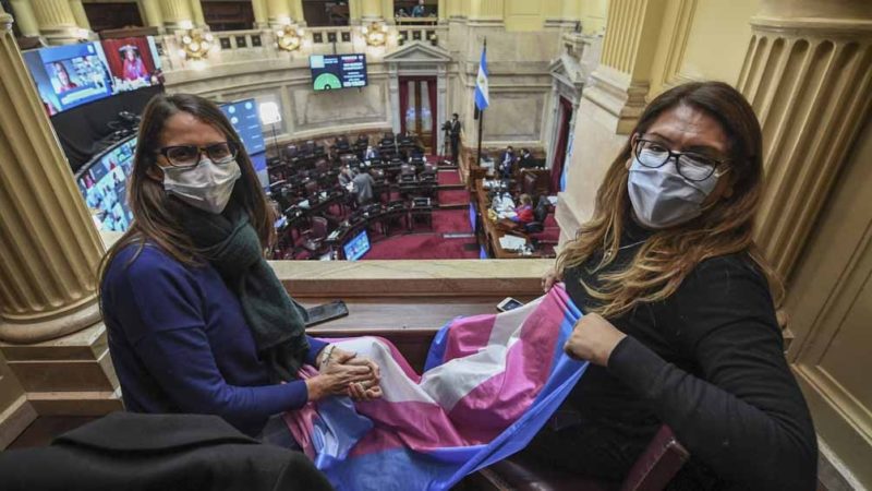 El Senado convirtió en ley el cupo laboral travesti trans