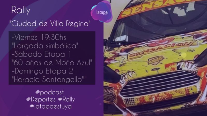 Rally “Ciudad de Villa Regina”: Las subidas a la barda se cierran una hora antes de las largadas