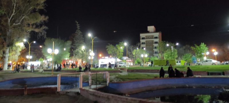 Finalizó el recambio a luminarias LED en espacios verdes