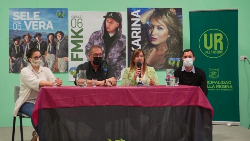 Grilla de artistas para la Fiesta Aniversario de Villa Regina